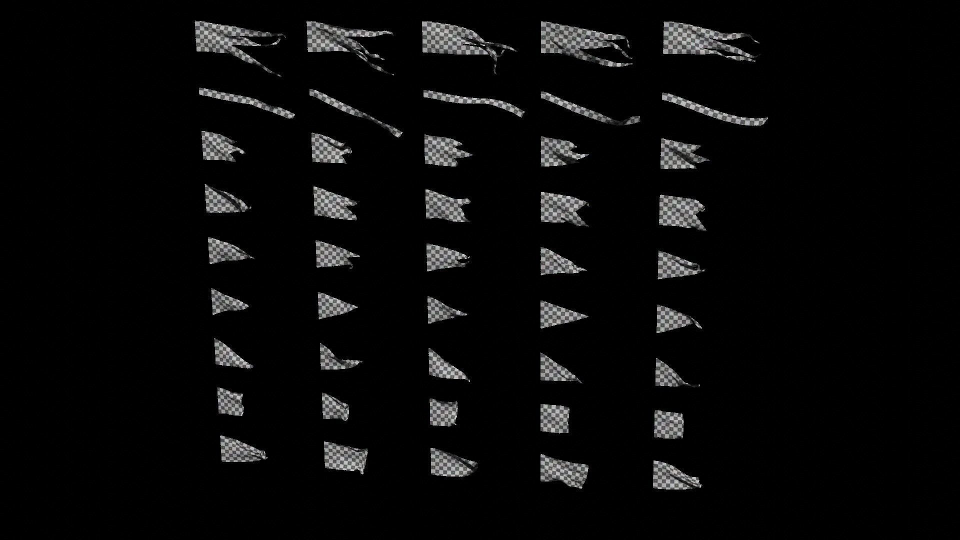 45 Animated Flag Asset Pack 3D model_13