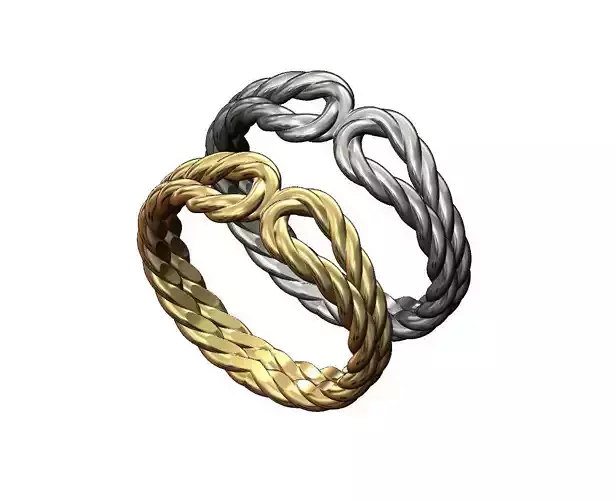 Twisted wire double loop band