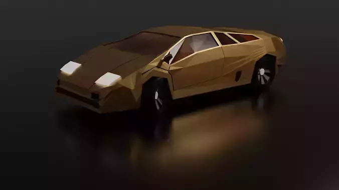 Mercedes Benz low poly