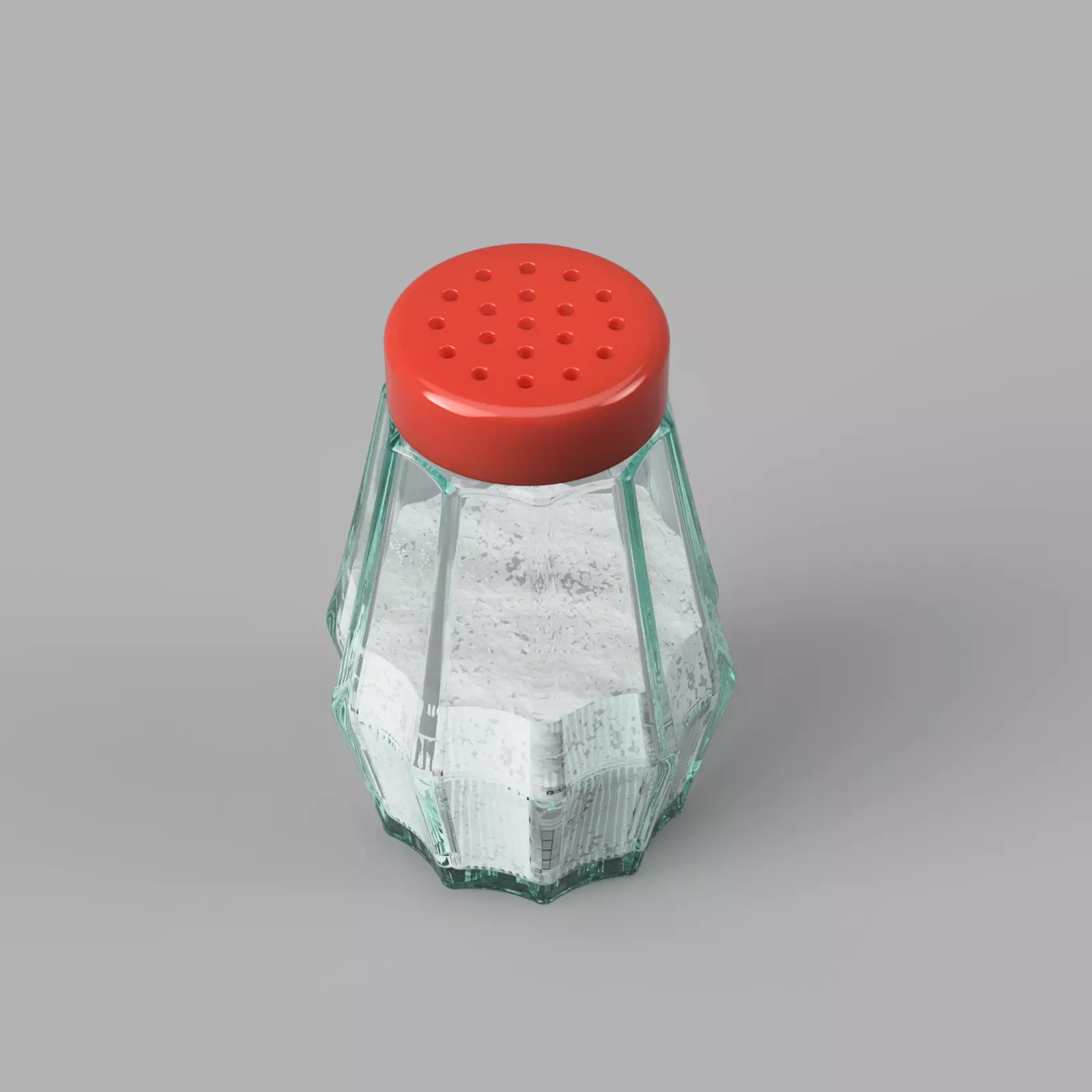 Salt and Pepper Shaker  Low-poly 3D model_0