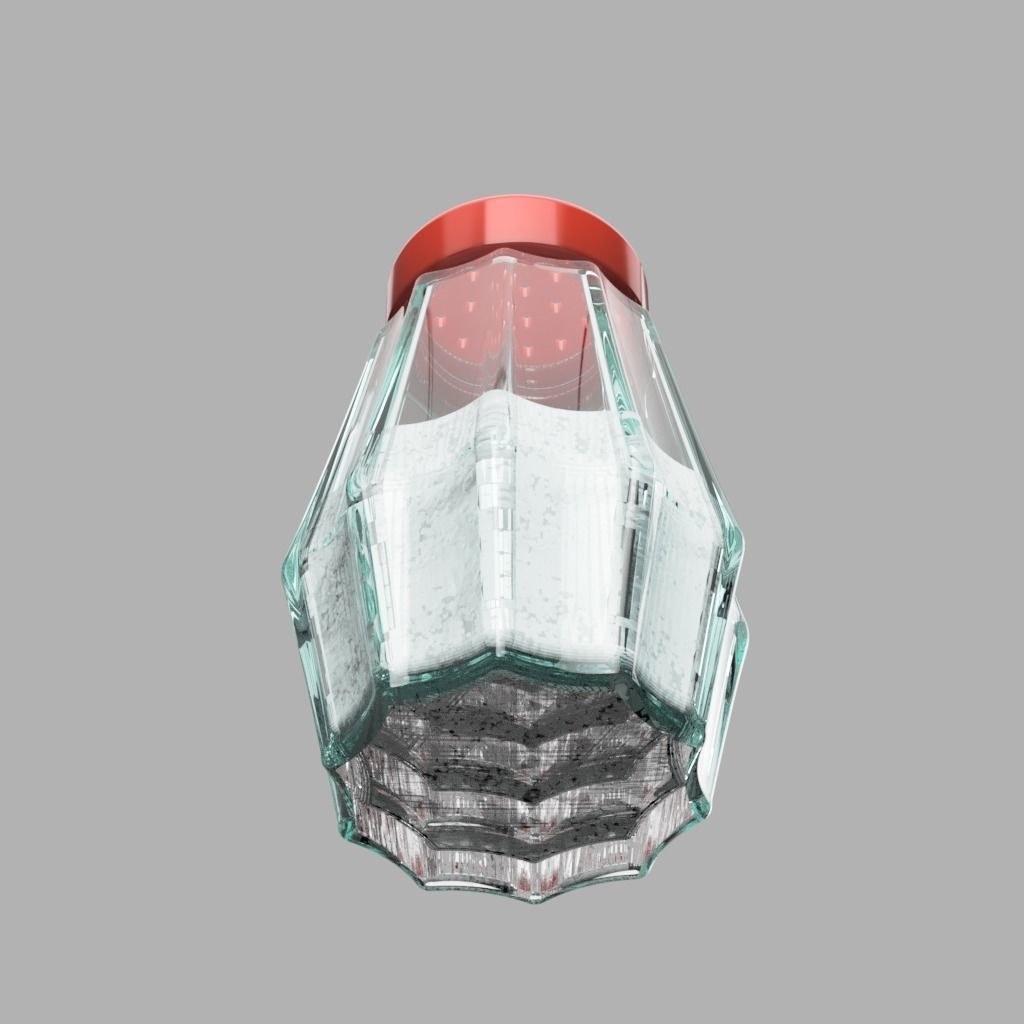 Salt and Pepper Shaker  Low-poly 3D model_2