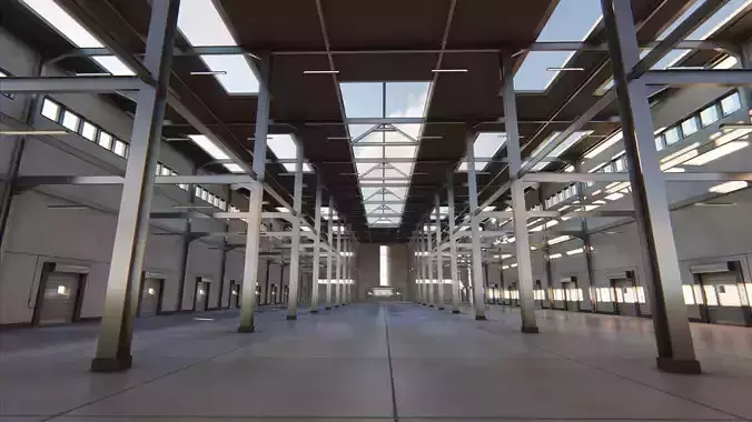 Warehouse inside of building