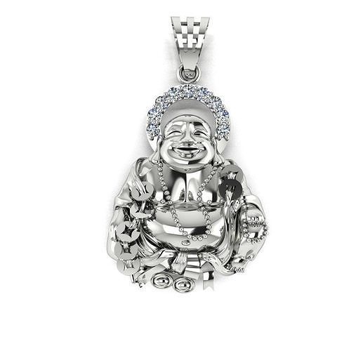 Pendant diamond Buddha 3D print model