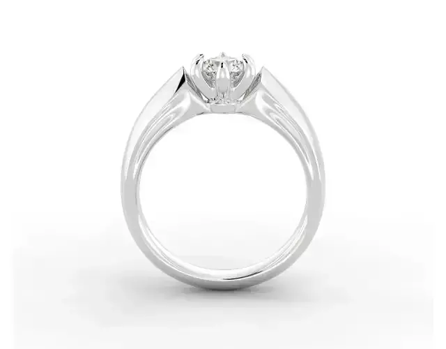 D-1531 solitaire diamond engagement ring