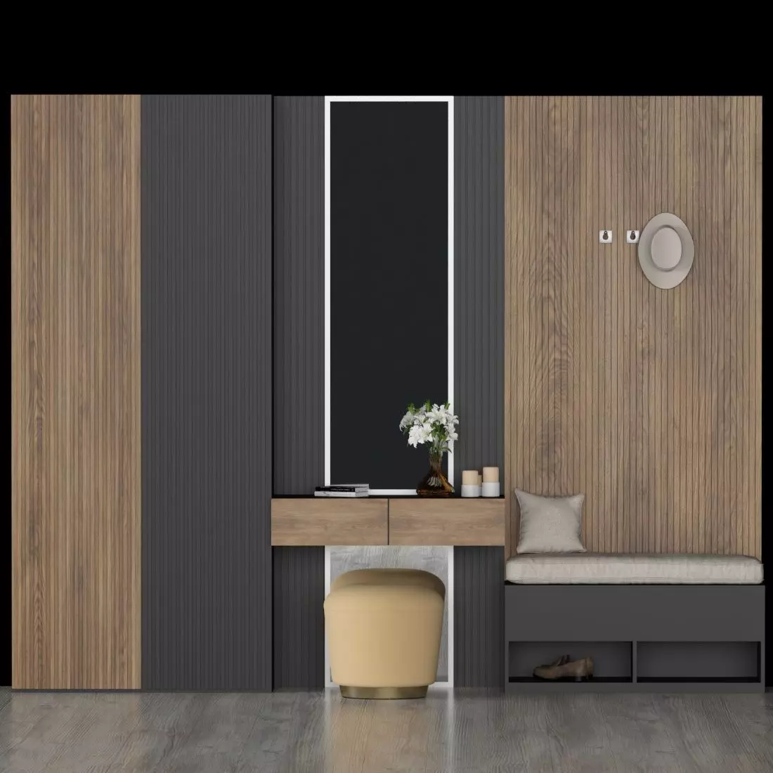 hall furniture 40 3D model