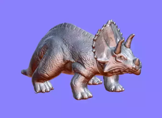 Rubber Triceratops Toy - 3D SCAN 3D print model