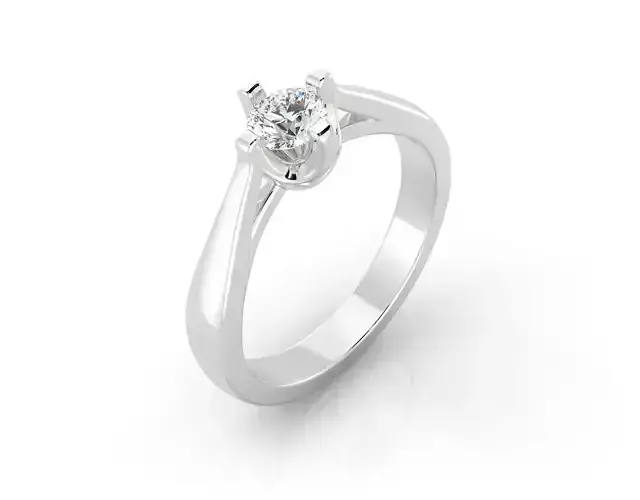 D-1581 diamond solitaire engagement ring