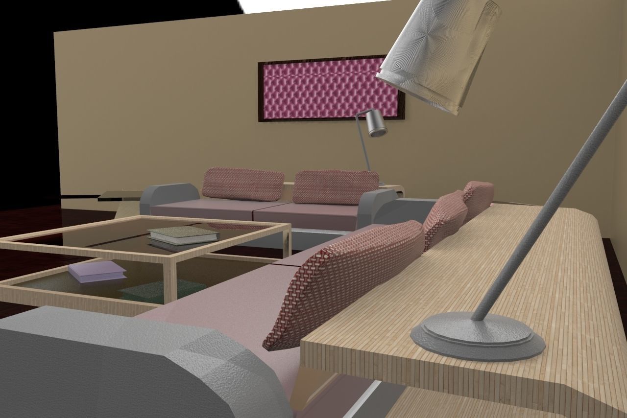 Waiting room 3D model_10