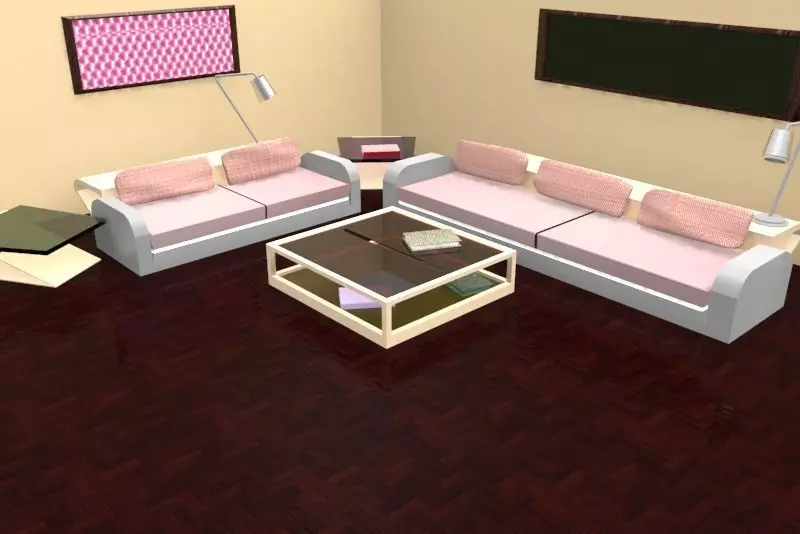 Waiting room 3D model_0