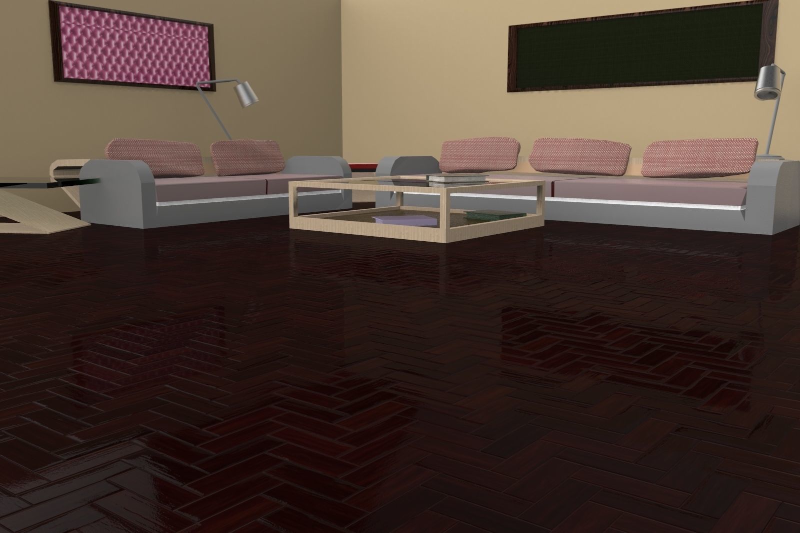 Waiting room 3D model_11