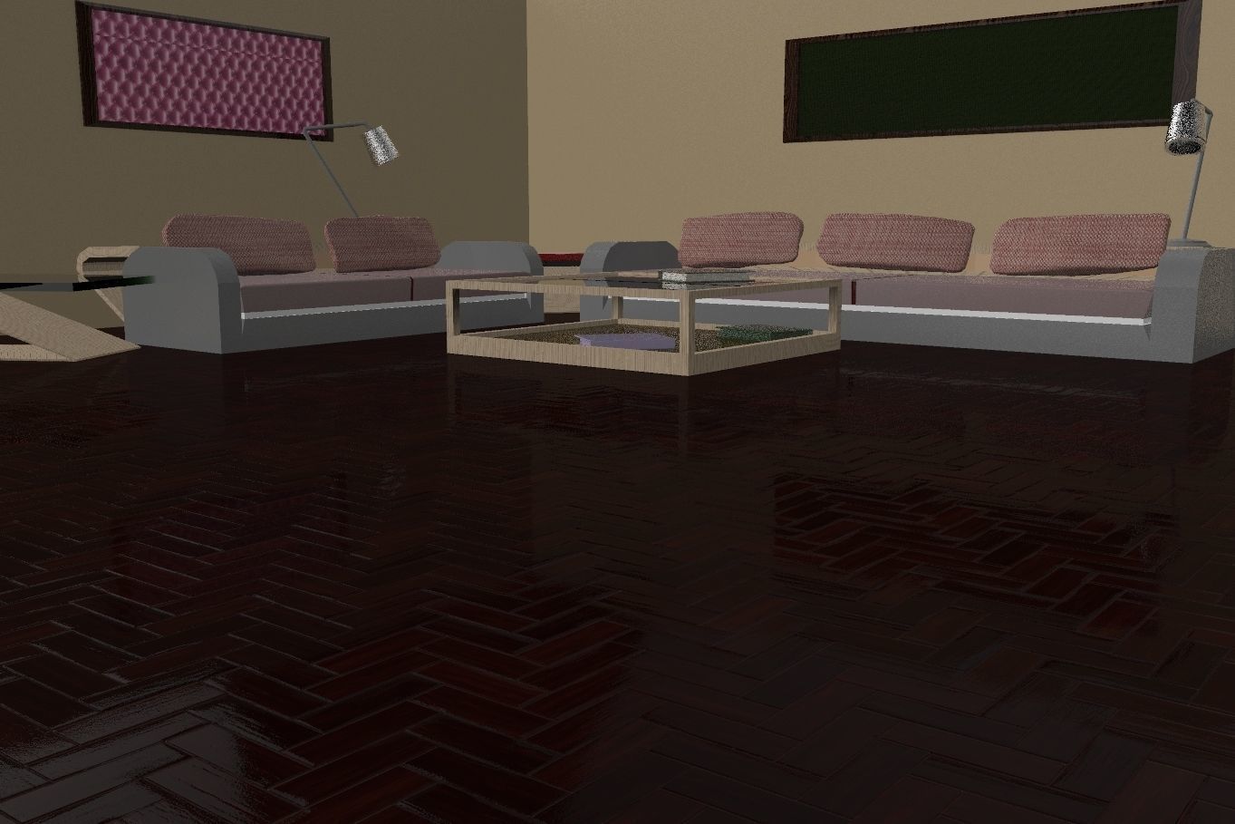 Waiting room 3D model_14