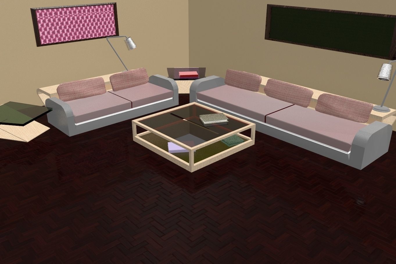 Waiting room 3D model_7