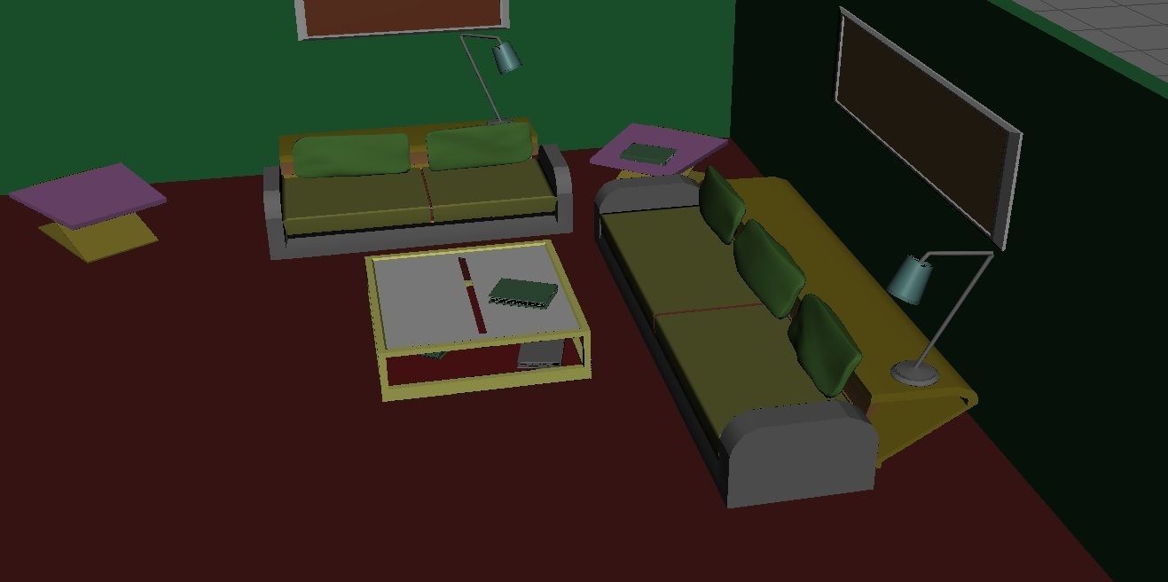 Waiting room 3D model_5