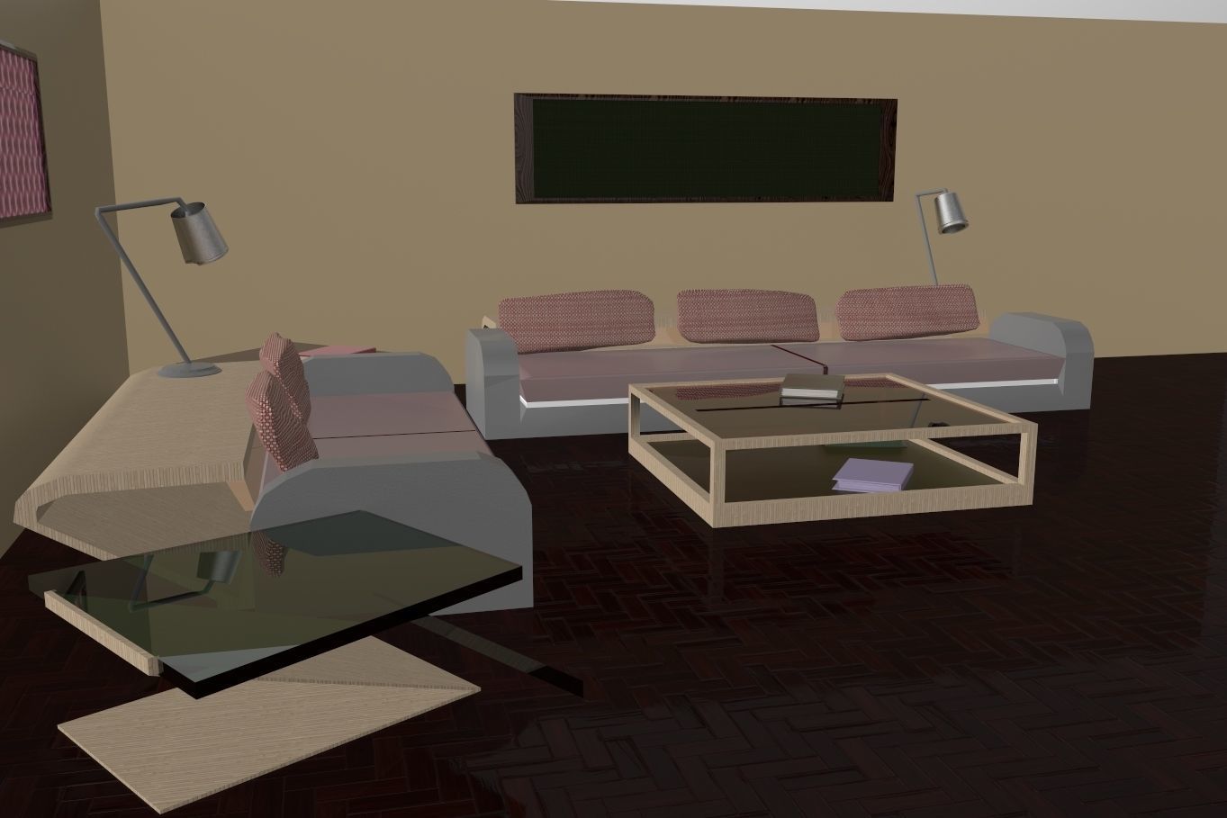 Waiting room 3D model_16