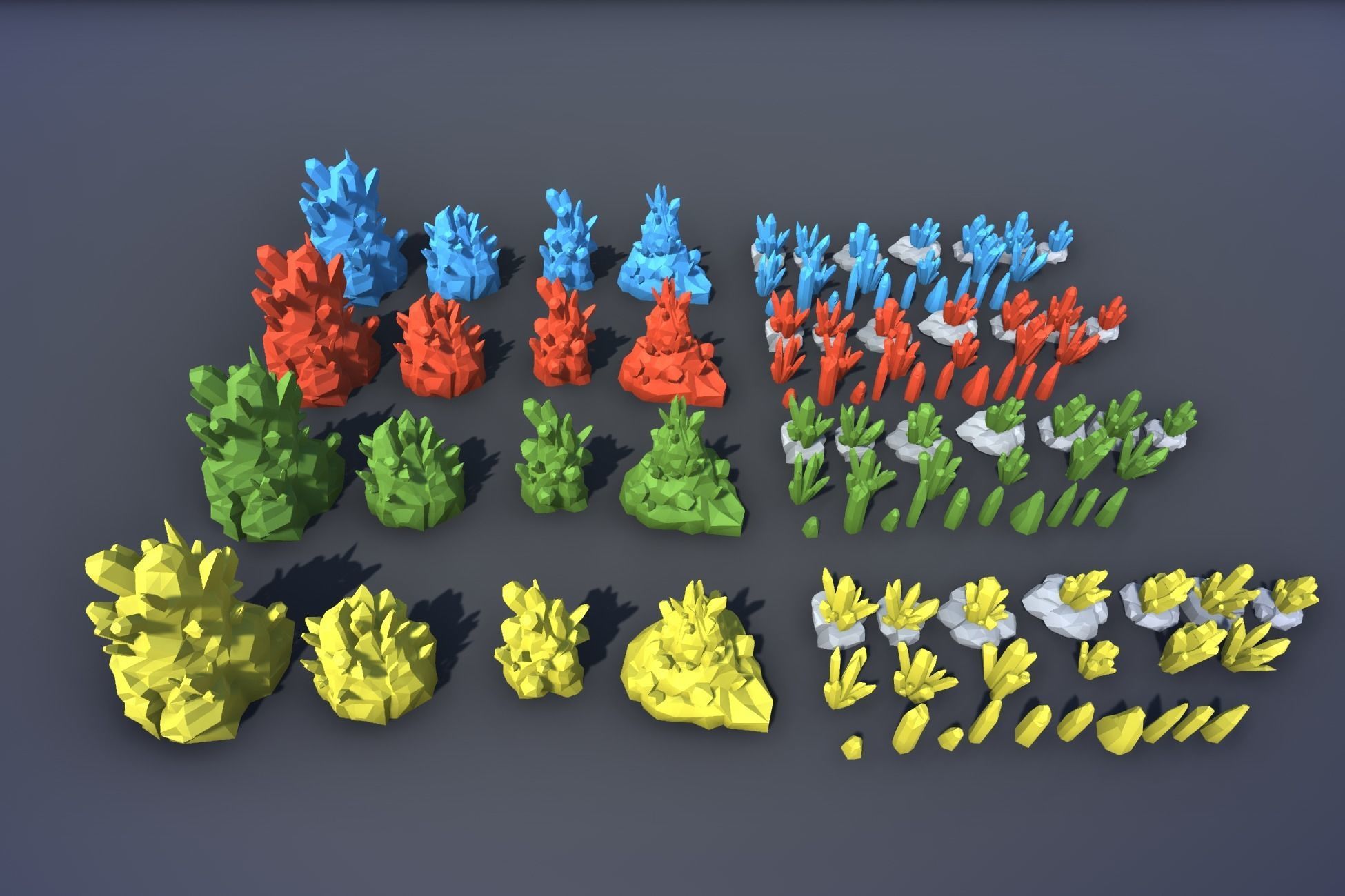 Ultimate Low Poly Mining and Cave Pack Low-poly 3D model_105