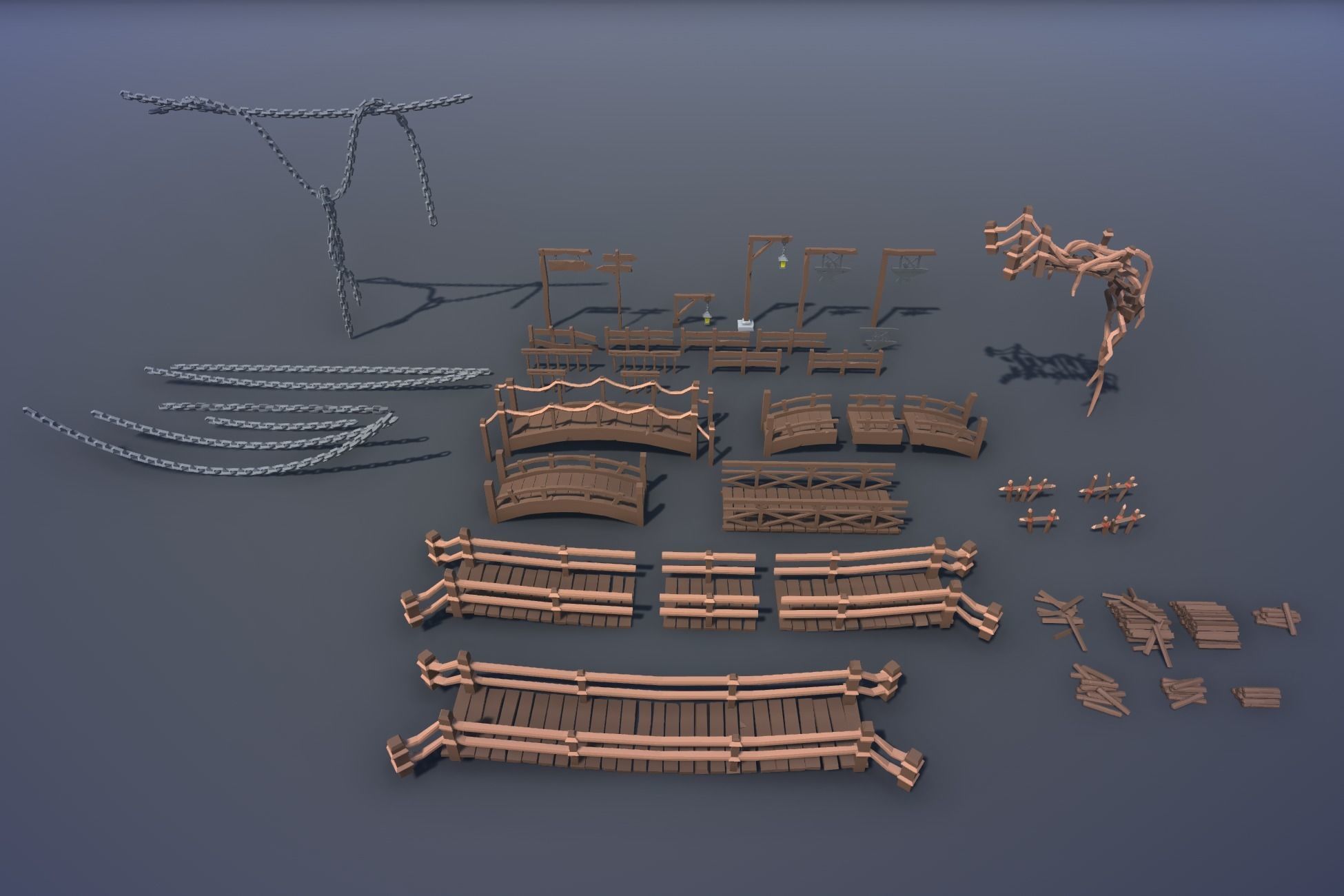 Ultimate Low Poly Mining and Cave Pack Low-poly 3D model_117