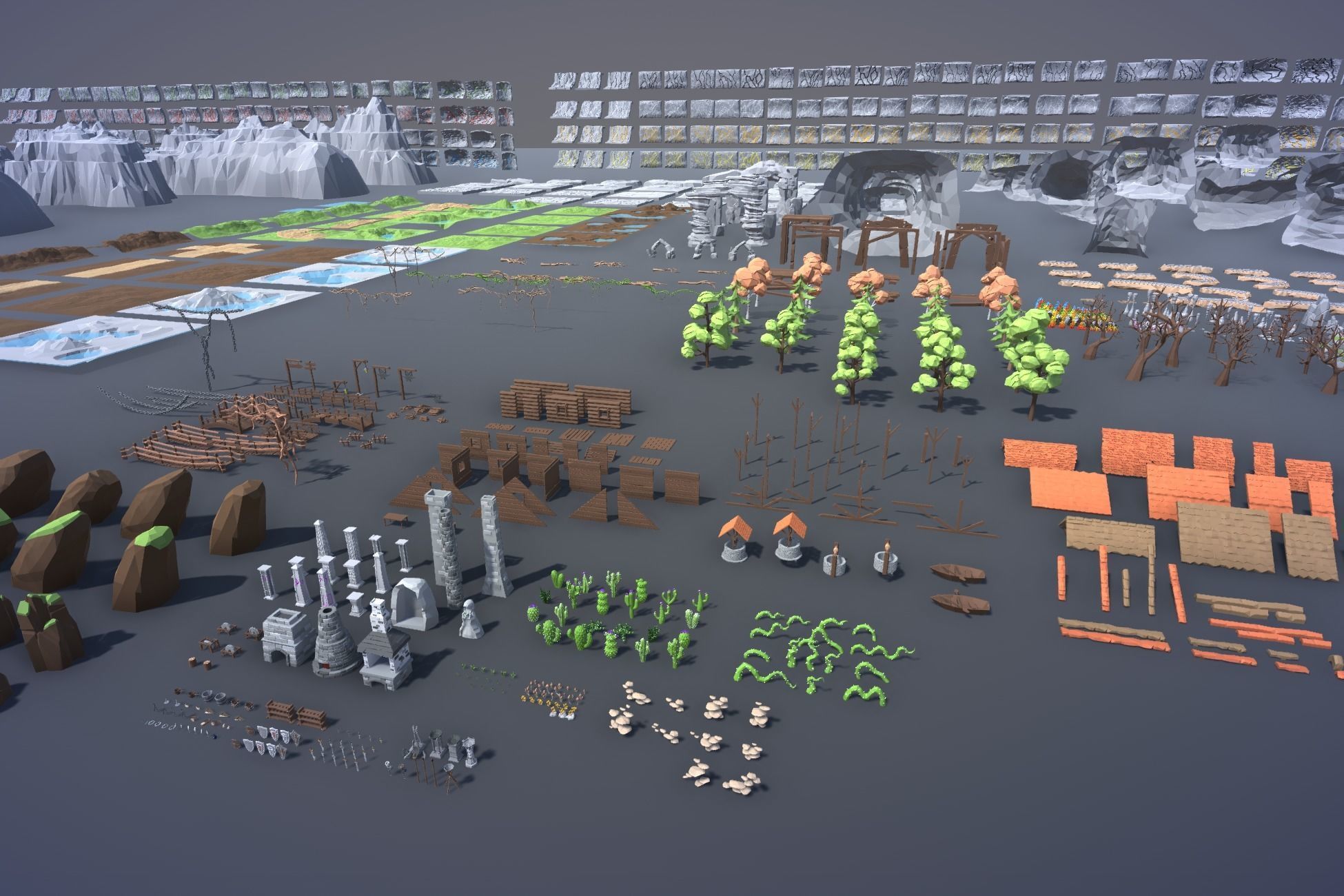 Ultimate Low Poly Mining and Cave Pack Low-poly 3D model_36