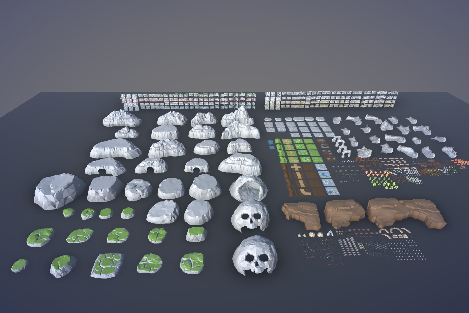 Ultimate Low Poly Mining and Cave Pack Low-poly 3D model_35