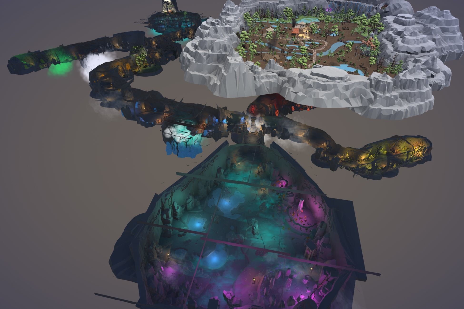 Ultimate Low Poly Mining and Cave Pack Low-poly 3D model_2