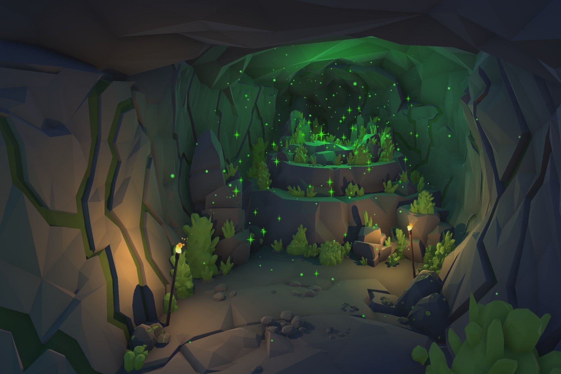 Ultimate Low Poly Mining and Cave Pack Low-poly 3D model_34