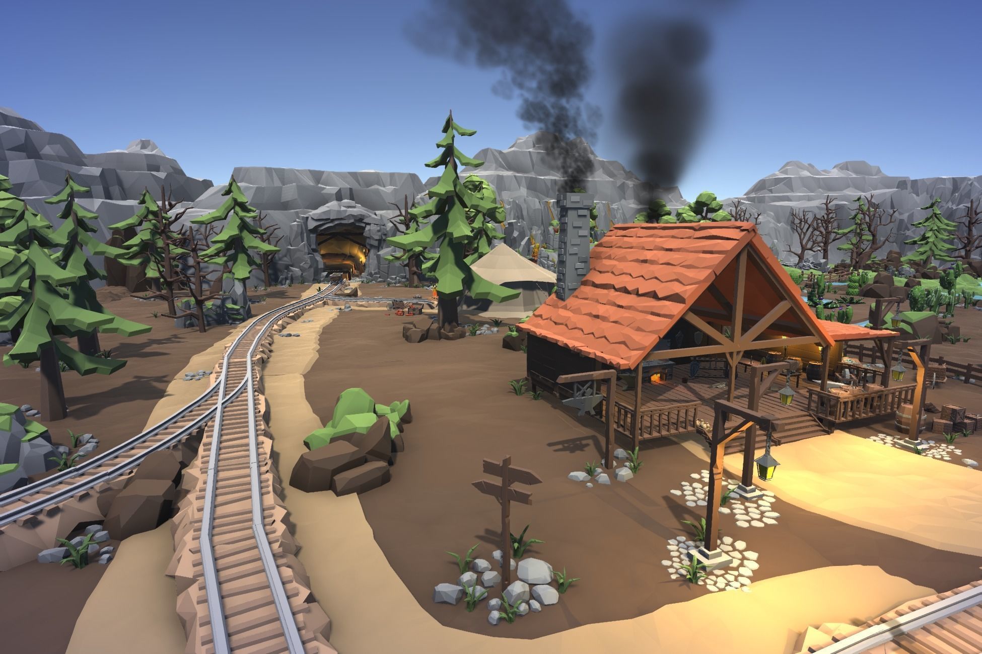 Ultimate Low Poly Mining and Cave Pack Low-poly 3D model_5