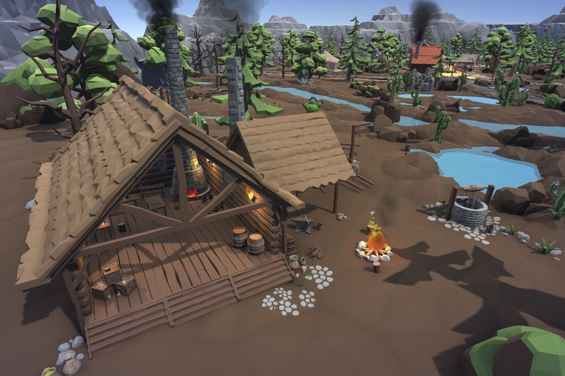 Ultimate Low Poly Mining and Cave Pack Low-poly 3D model_6