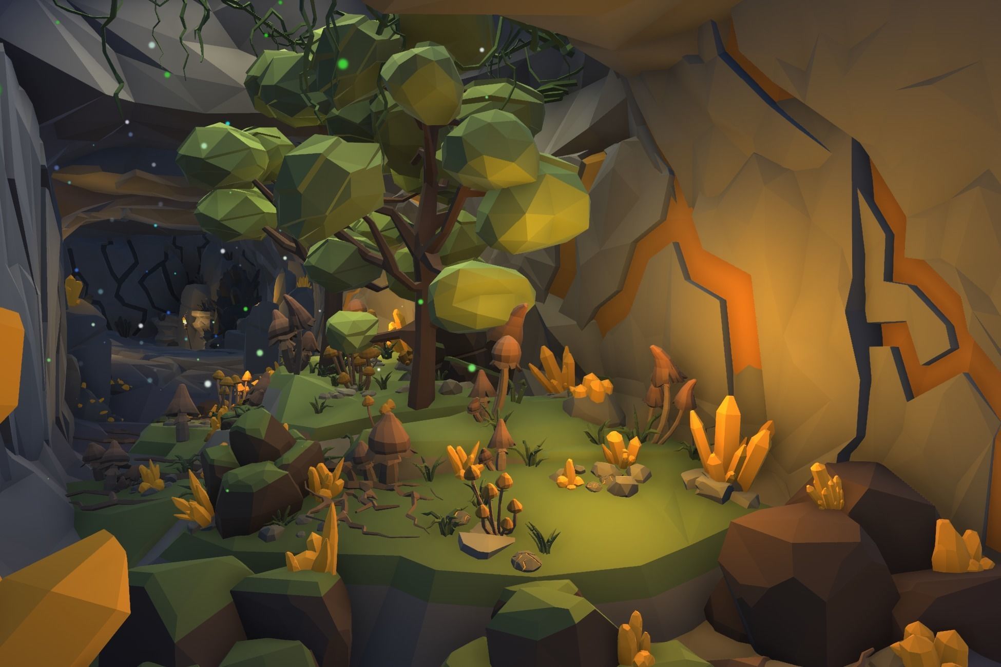 Ultimate Low Poly Mining and Cave Pack Low-poly 3D model_22