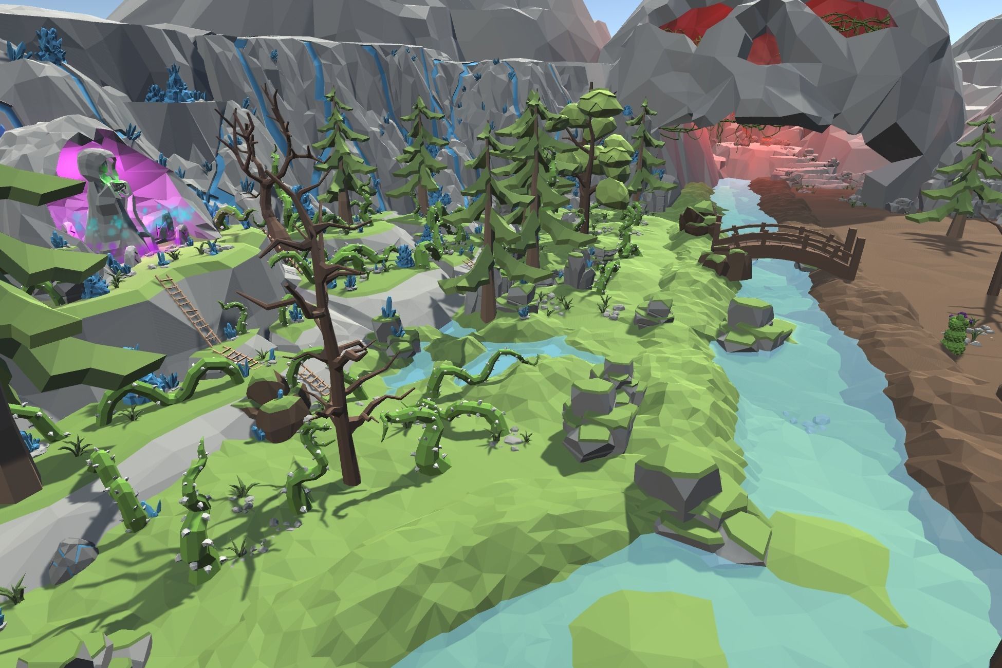 Ultimate Low Poly Mining and Cave Pack Low-poly 3D model_13