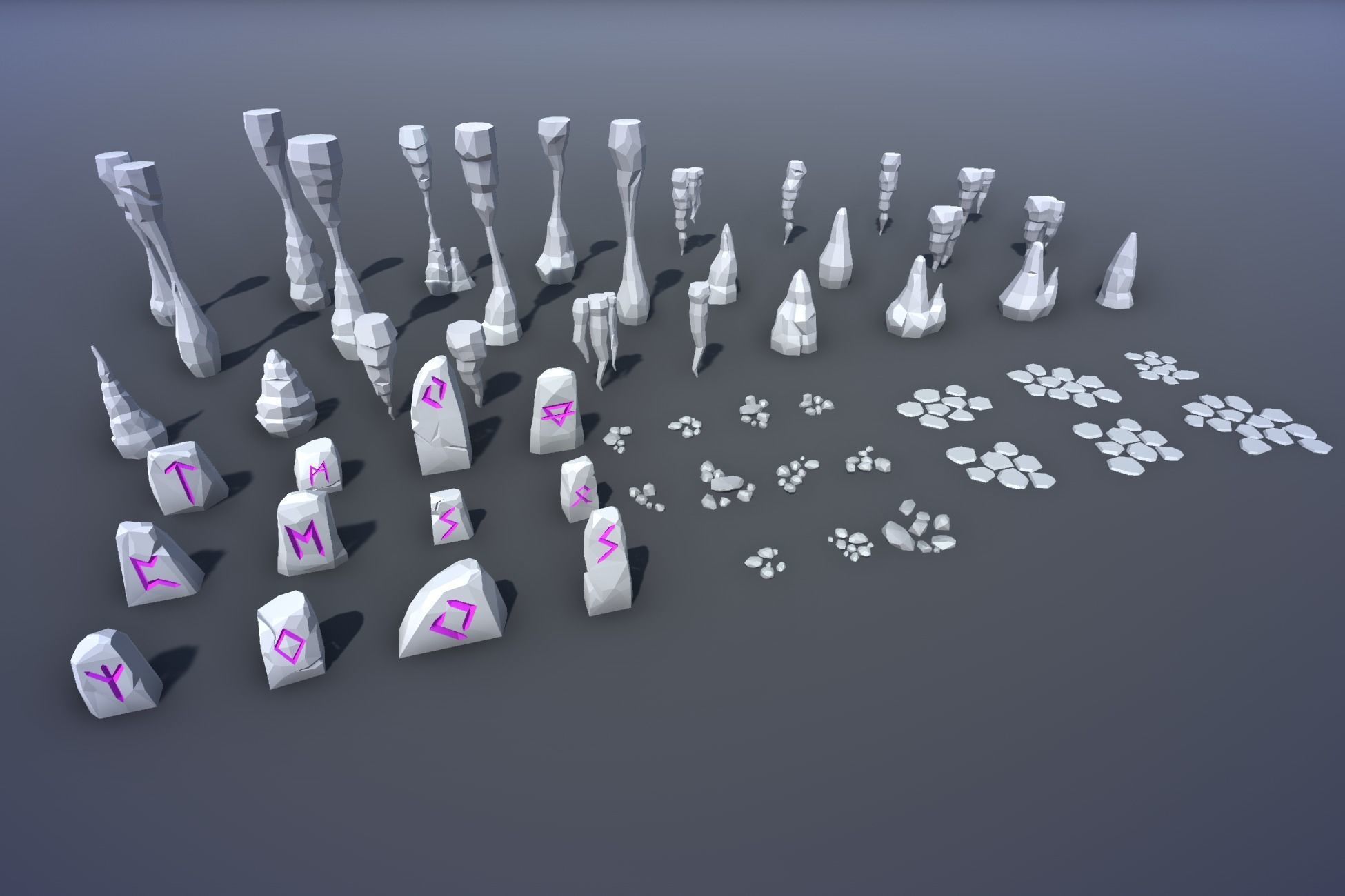 Ultimate Low Poly Mining and Cave Pack Low-poly 3D model_99