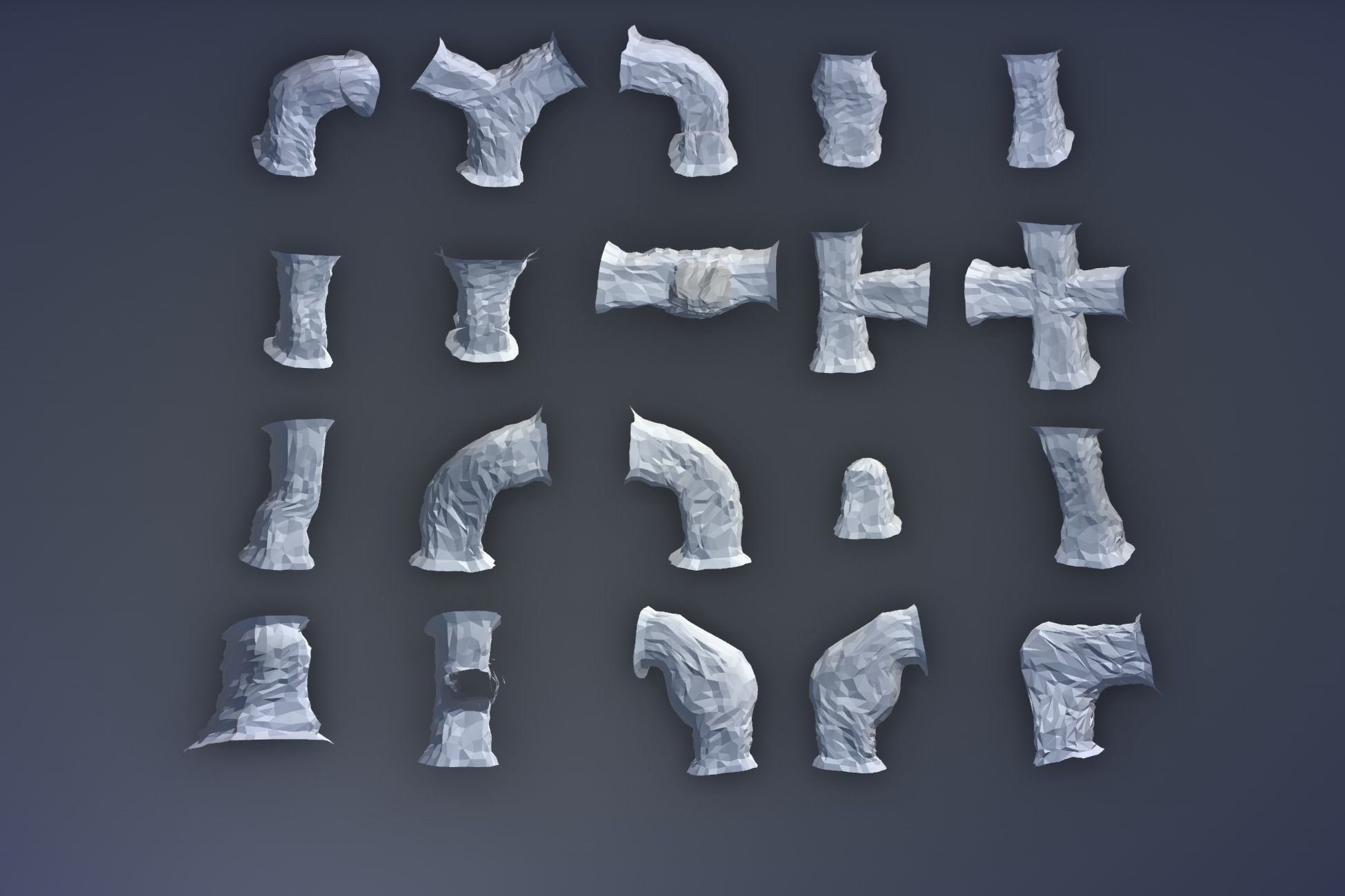 Ultimate Low Poly Mining and Cave Pack Low-poly 3D model_95