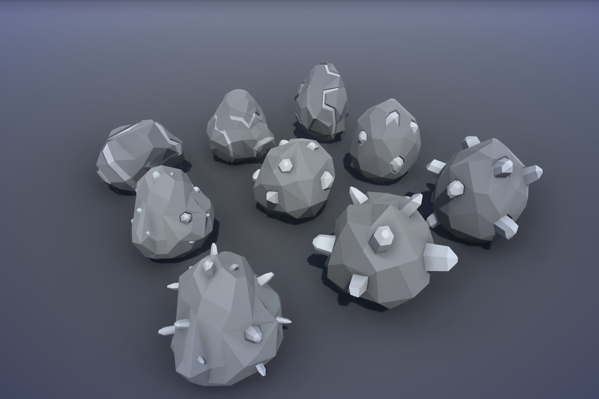 Ultimate Low Poly Mining and Cave Pack Low-poly 3D model_40