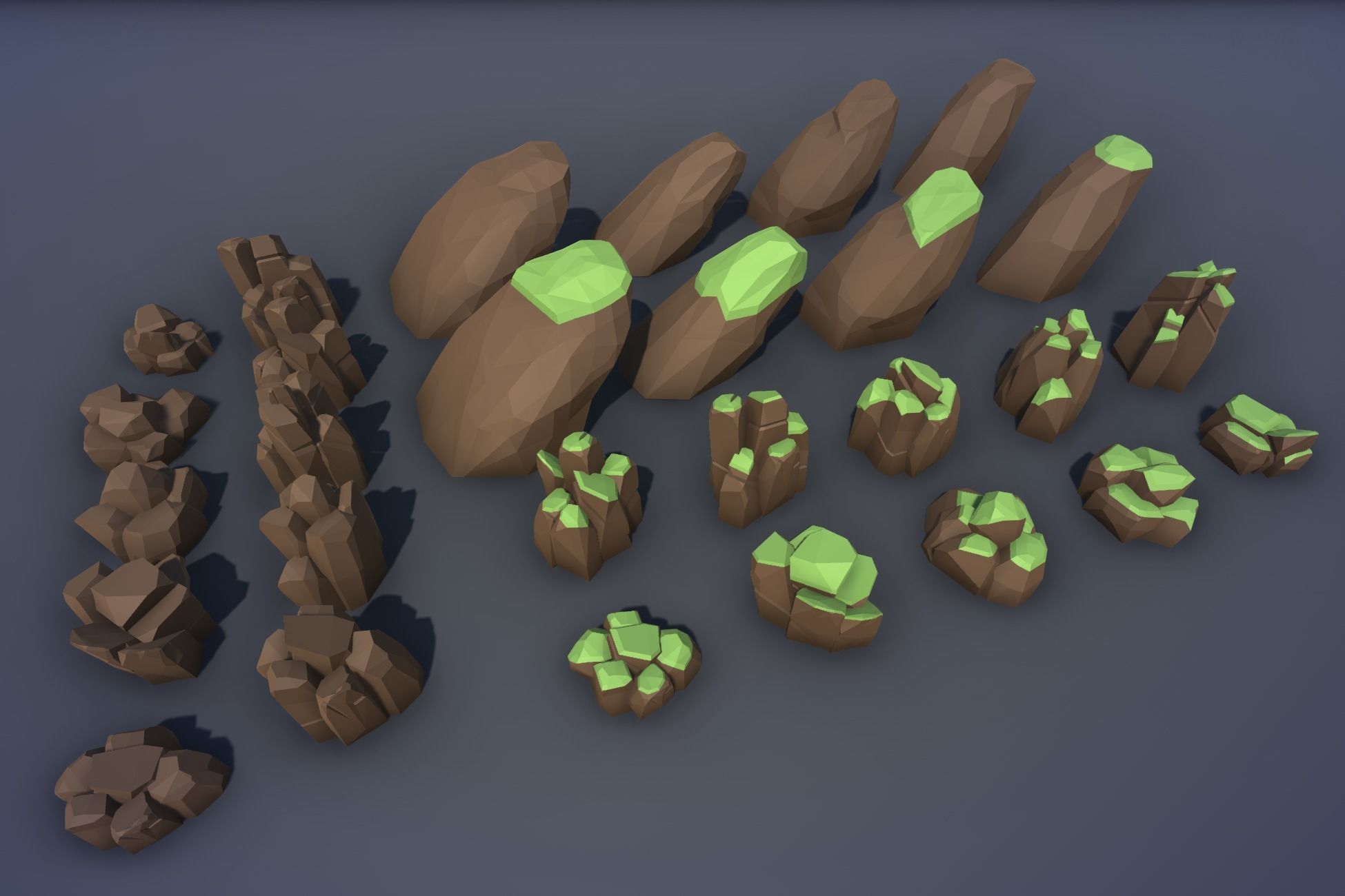 Ultimate Low Poly Mining and Cave Pack Low-poly 3D model_115
