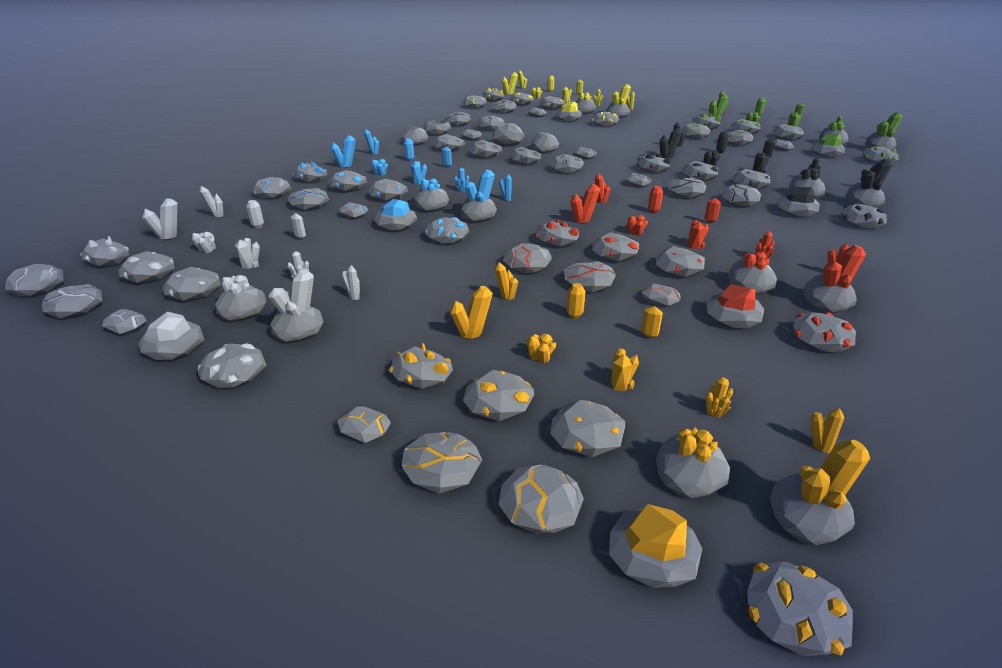 Ultimate Low Poly Mining and Cave Pack Low-poly 3D model_49