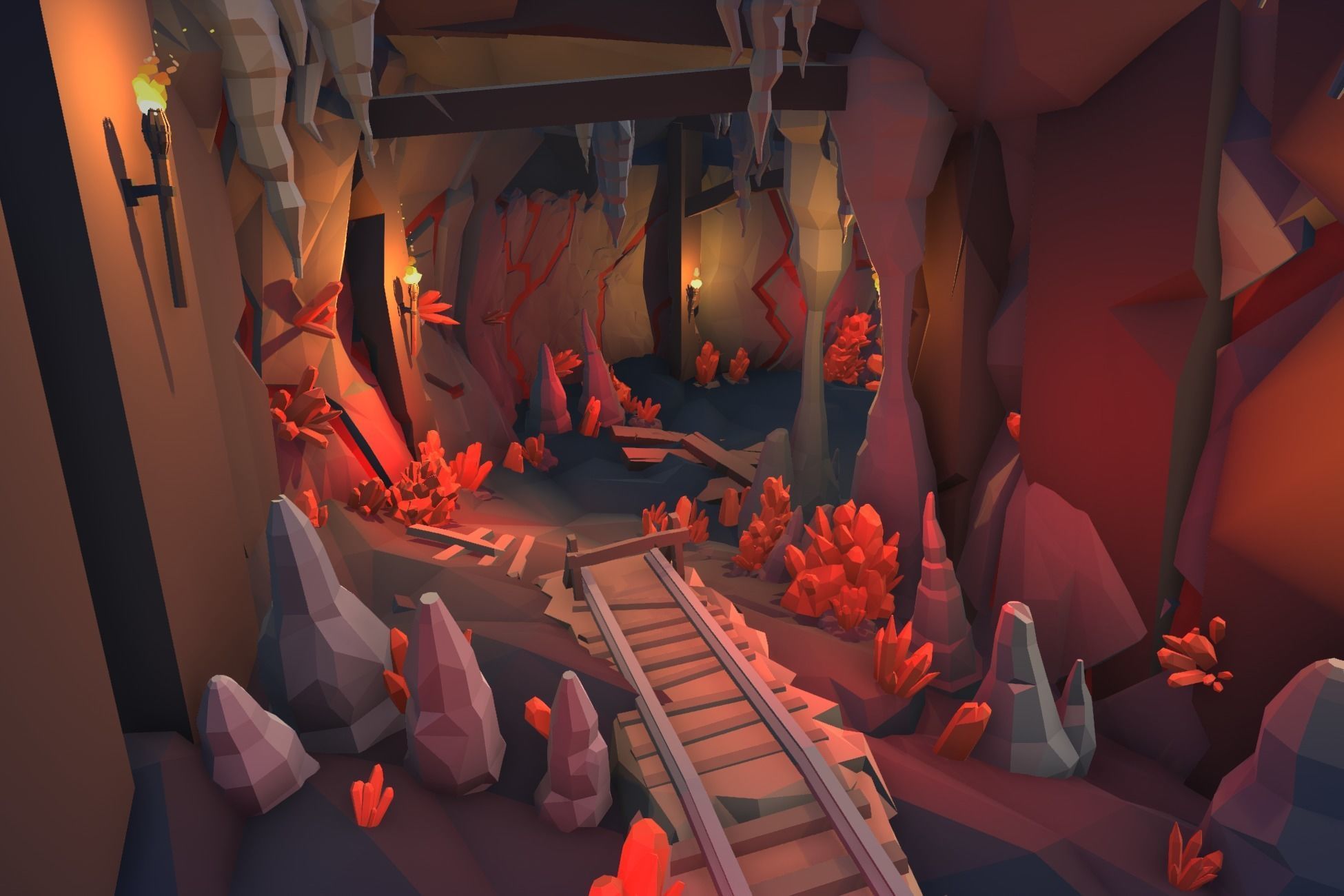 Ultimate Low Poly Mining and Cave Pack Low-poly 3D model_18