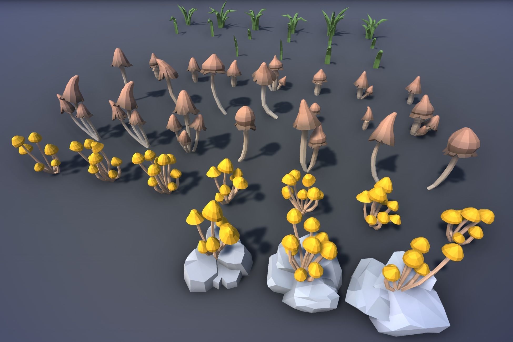 Ultimate Low Poly Mining and Cave Pack Low-poly 3D model_104