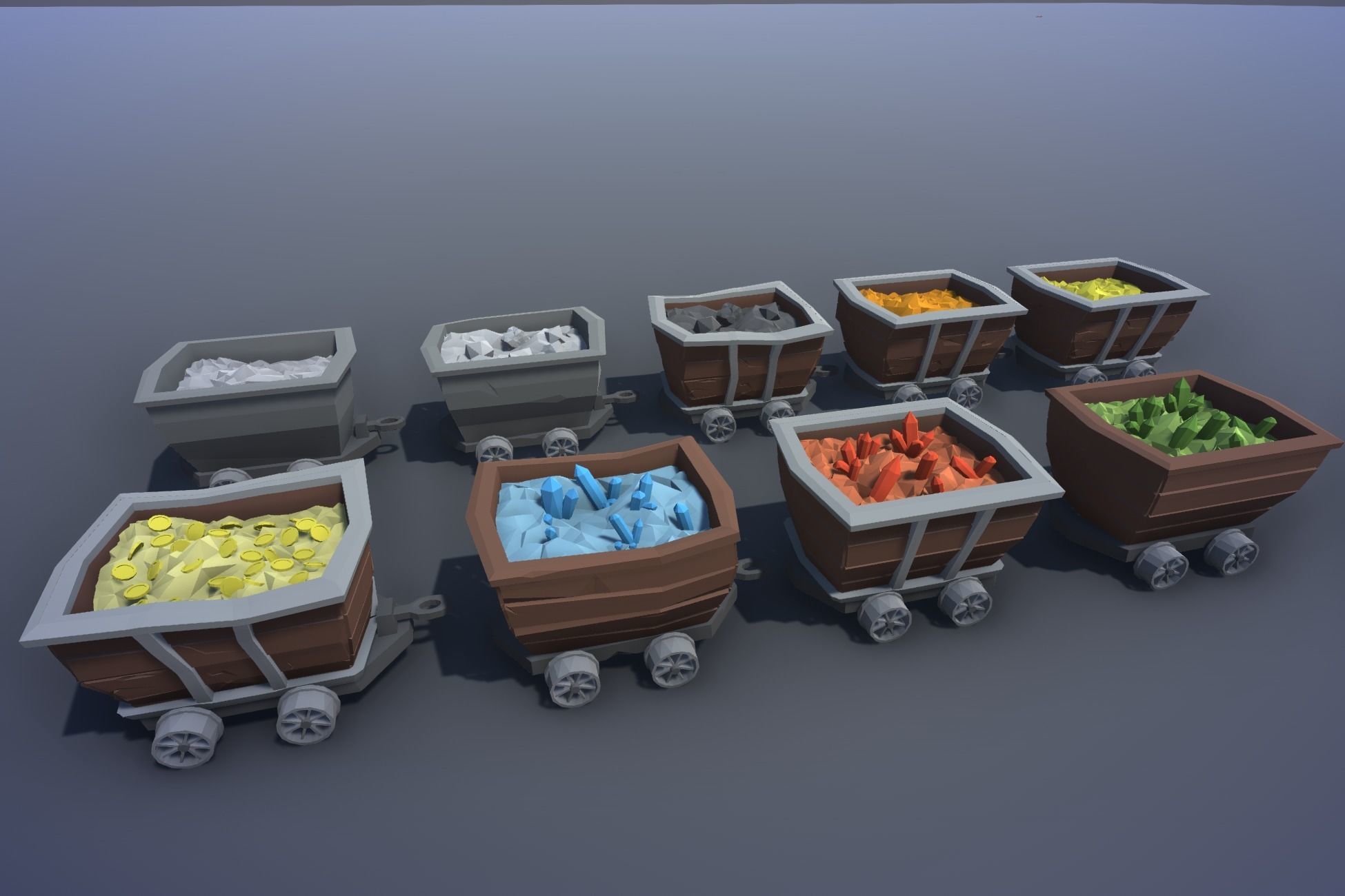 Ultimate Low Poly Mining and Cave Pack Low-poly 3D model_44