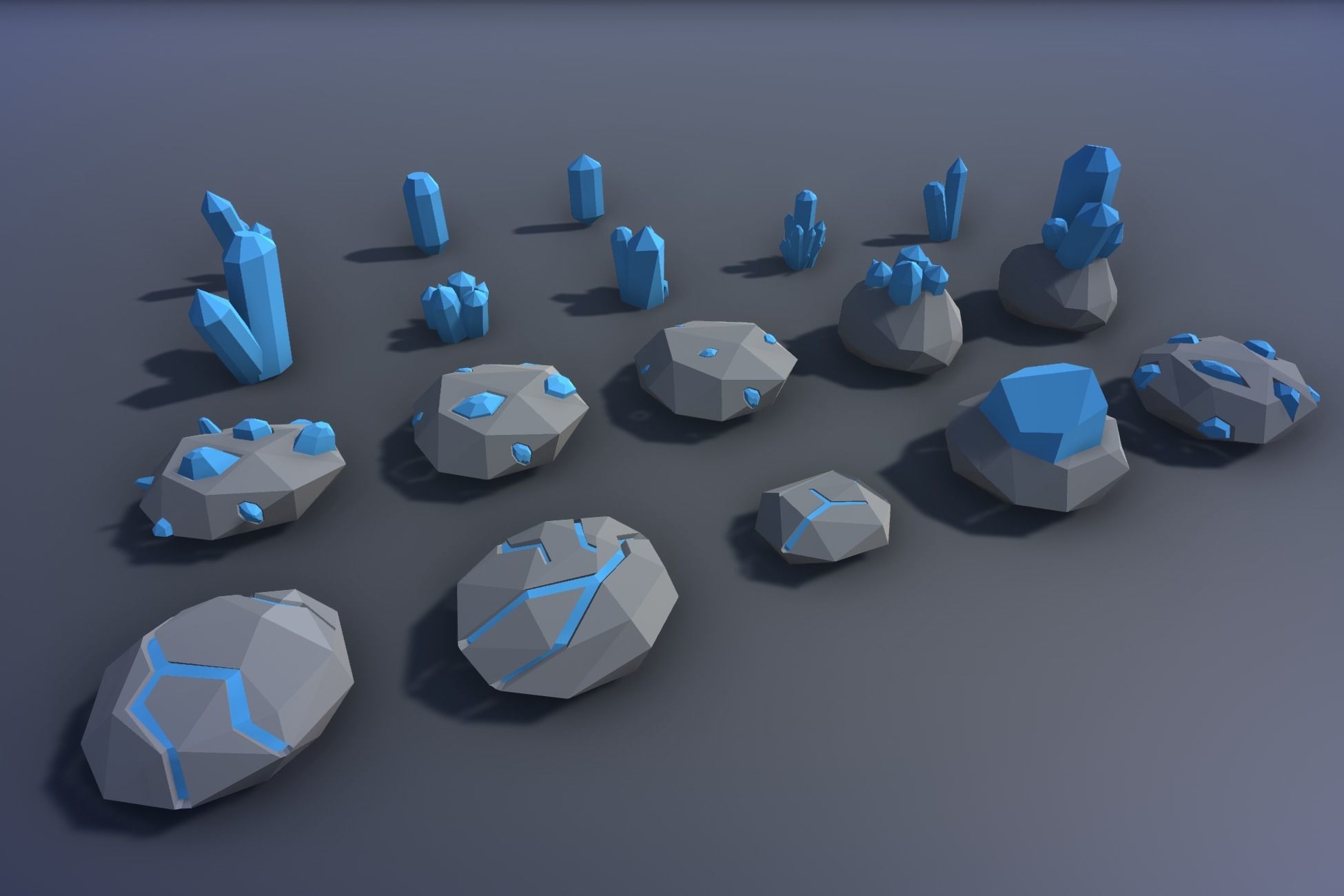 Ultimate Low Poly Mining and Cave Pack Low-poly 3D model_50