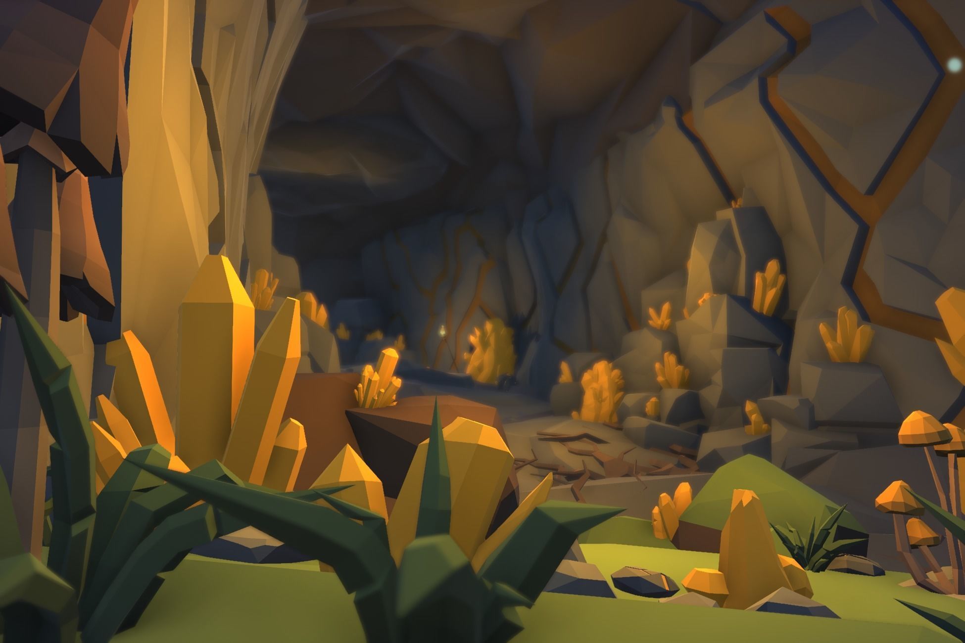Ultimate Low Poly Mining and Cave Pack Low-poly 3D model_23