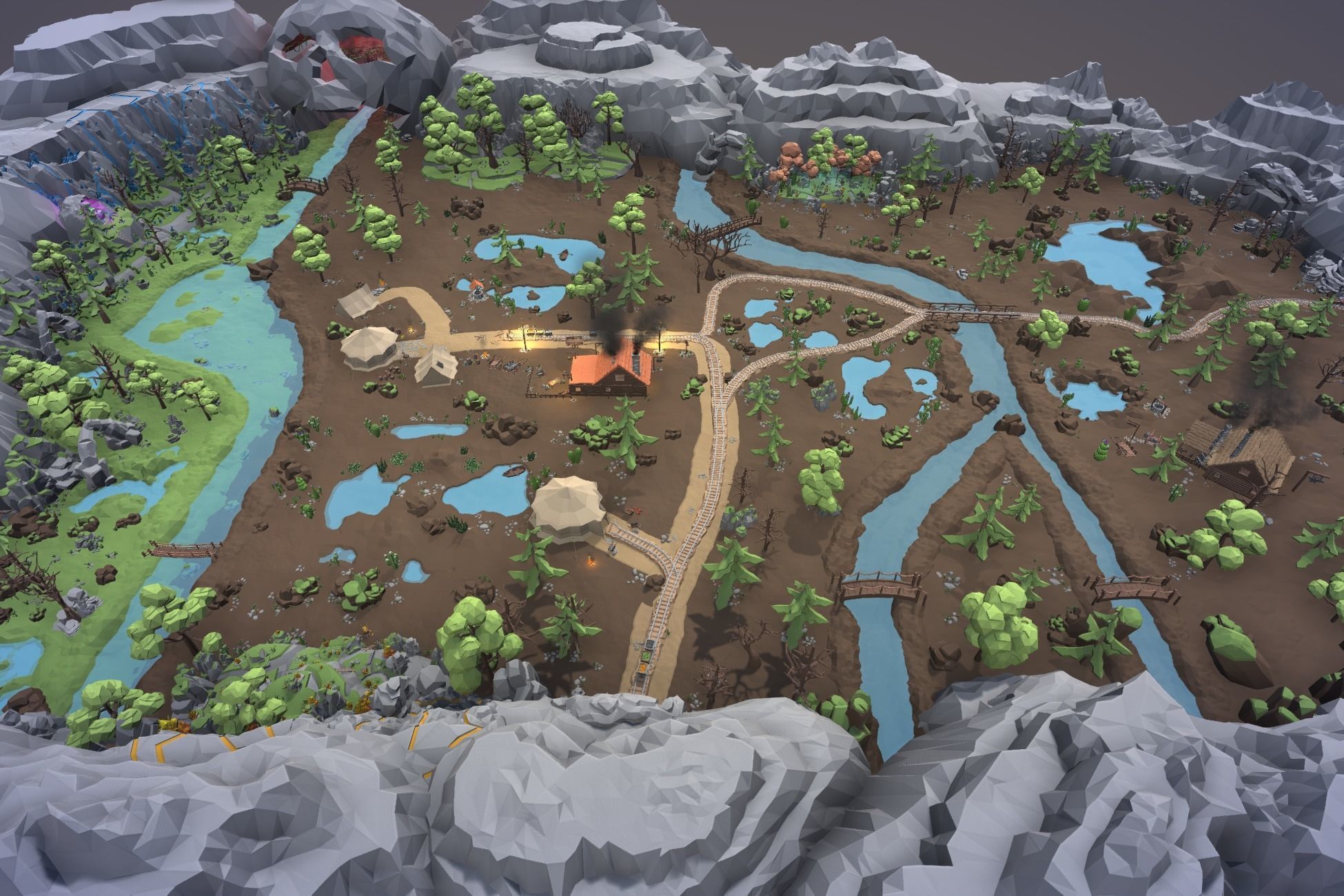 Ultimate Low Poly Mining and Cave Pack Low-poly 3D model_3