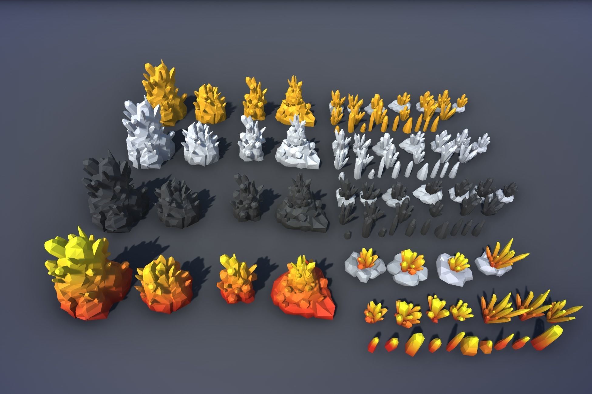 Ultimate Low Poly Mining and Cave Pack Low-poly 3D model_106