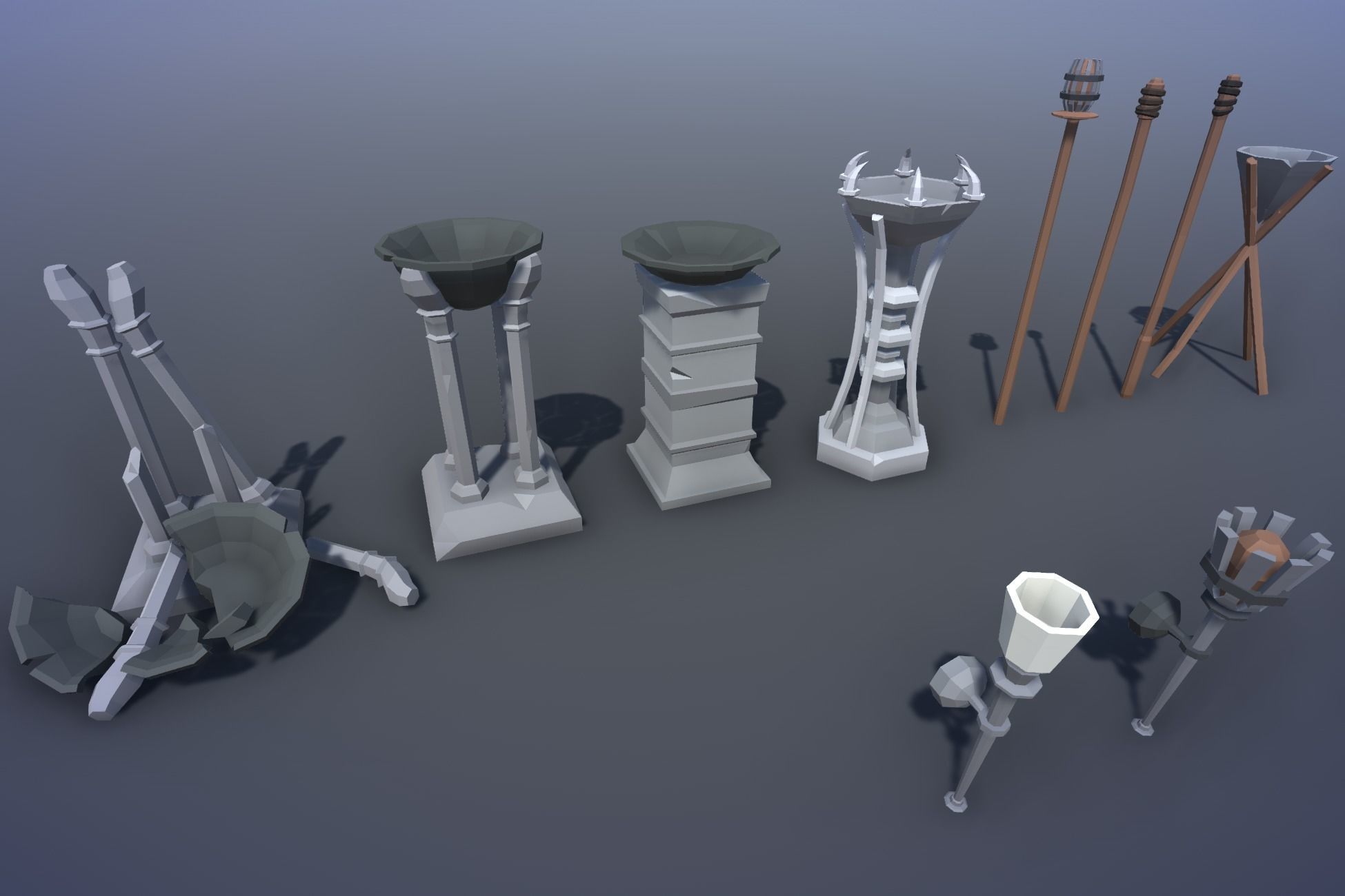 Ultimate Low Poly Mining and Cave Pack Low-poly 3D model_100
