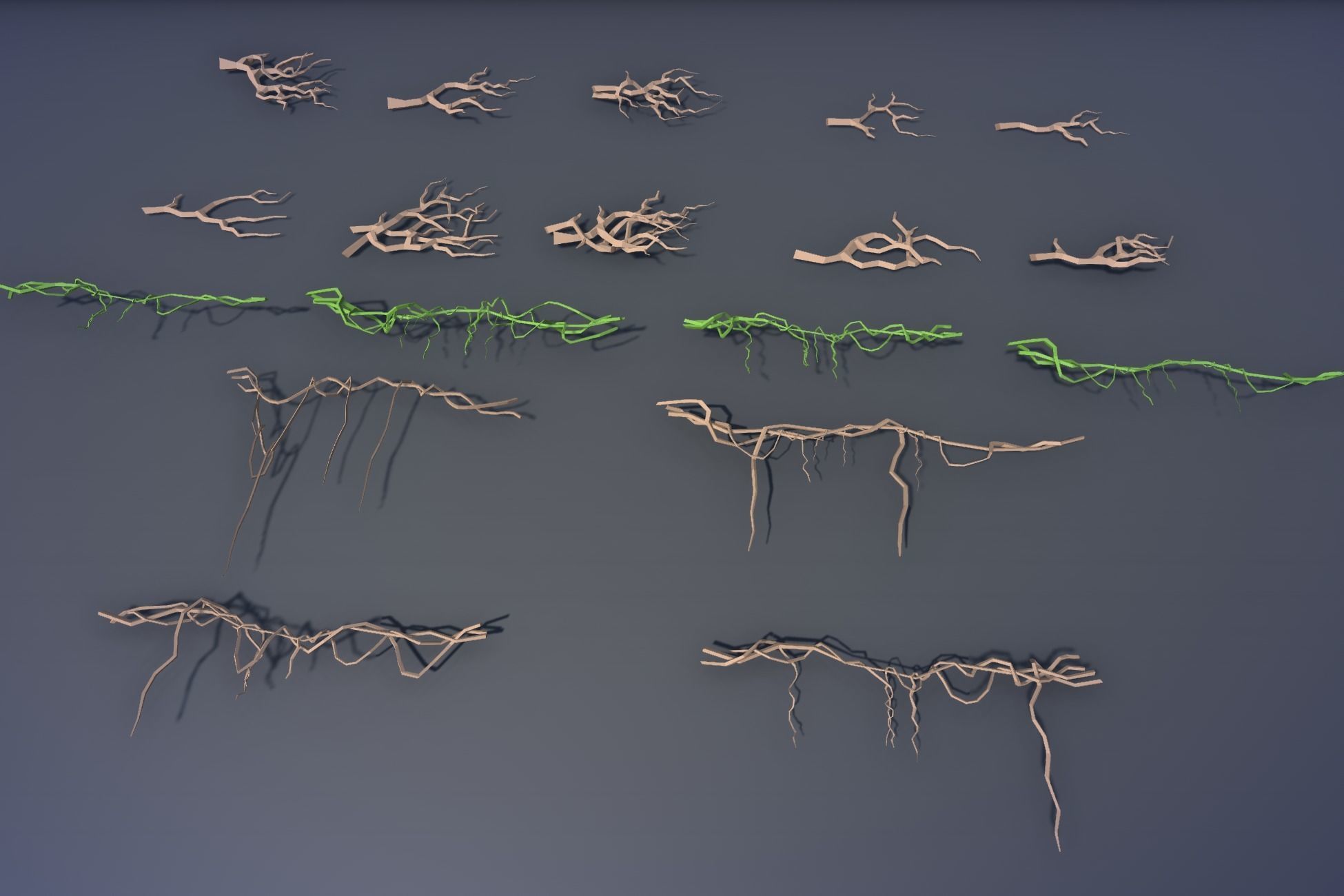 Ultimate Low Poly Mining and Cave Pack Low-poly 3D model_109