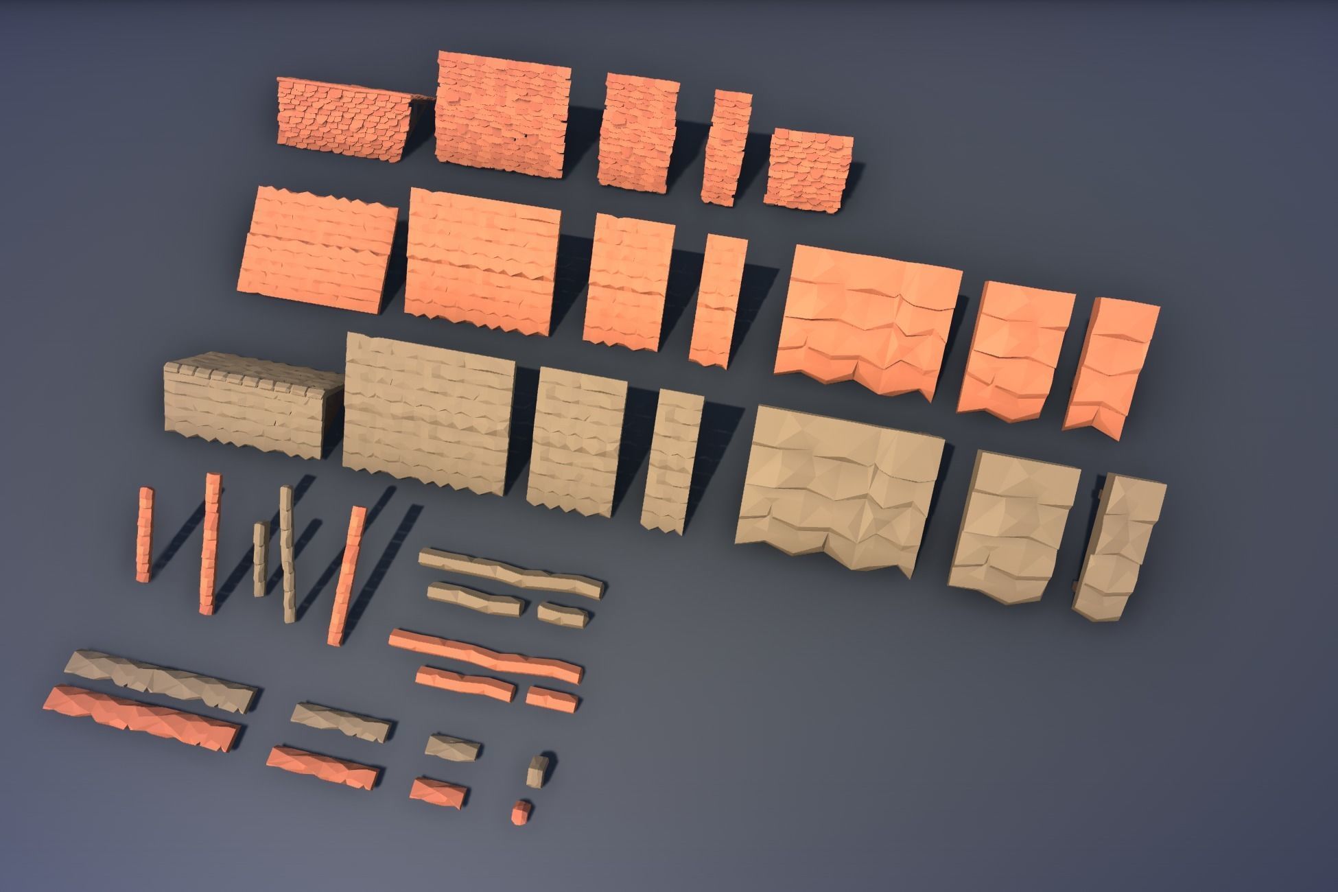 Ultimate Low Poly Mining and Cave Pack Low-poly 3D model_112
