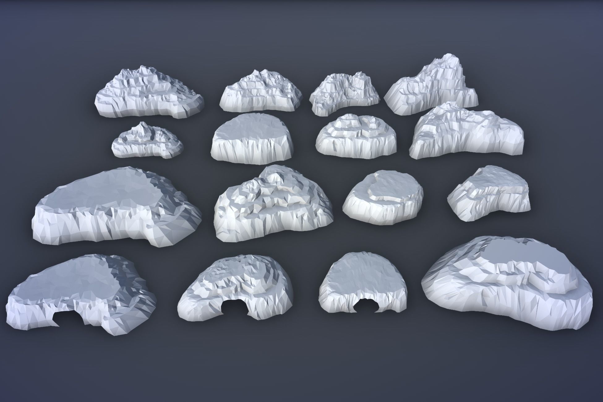Ultimate Low Poly Mining and Cave Pack Low-poly 3D model_128