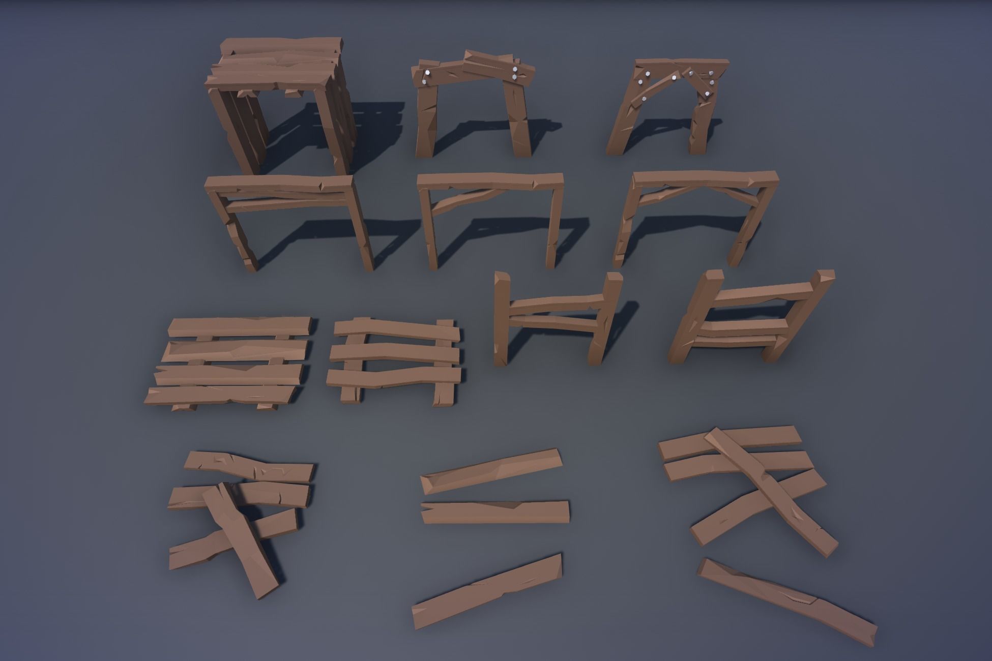 Ultimate Low Poly Mining and Cave Pack Low-poly 3D model_97