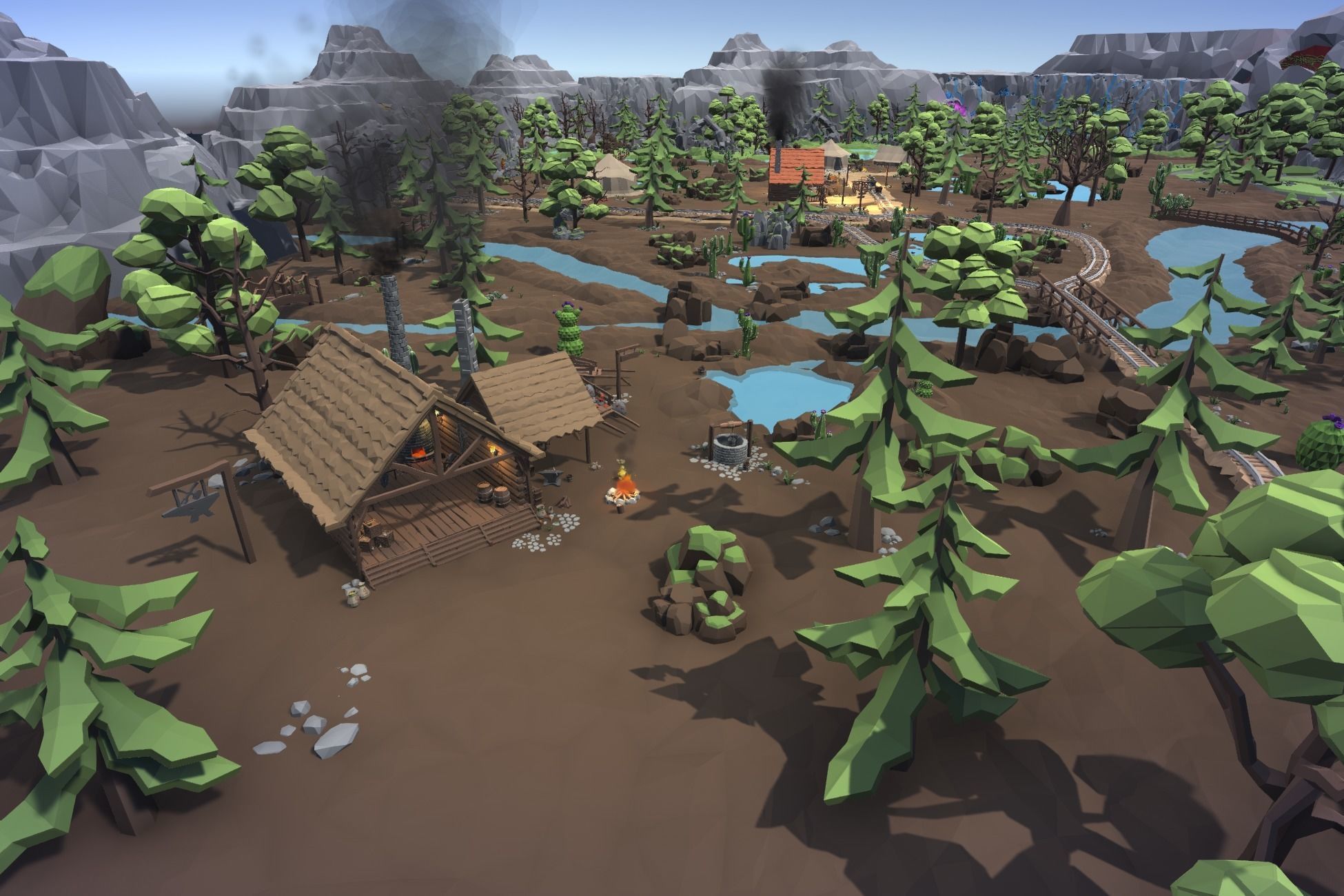 Ultimate Low Poly Mining and Cave Pack Low-poly 3D model_11