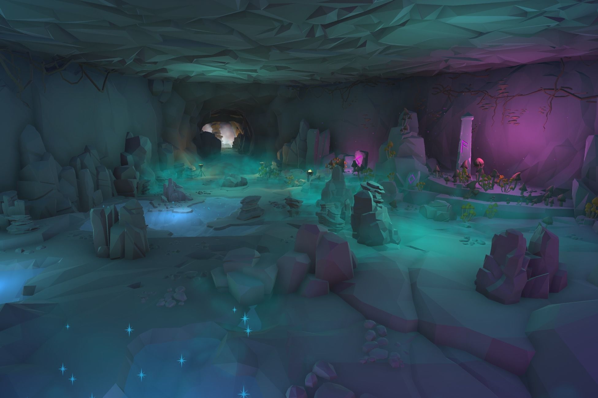 Ultimate Low Poly Mining and Cave Pack Low-poly 3D model_26