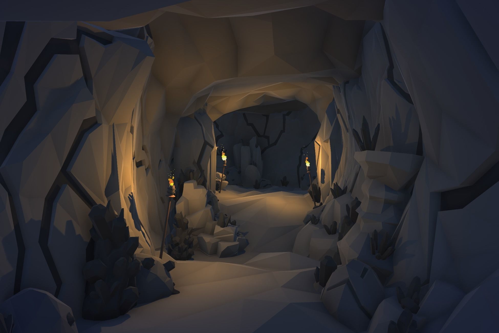 Ultimate Low Poly Mining and Cave Pack Low-poly 3D model_21