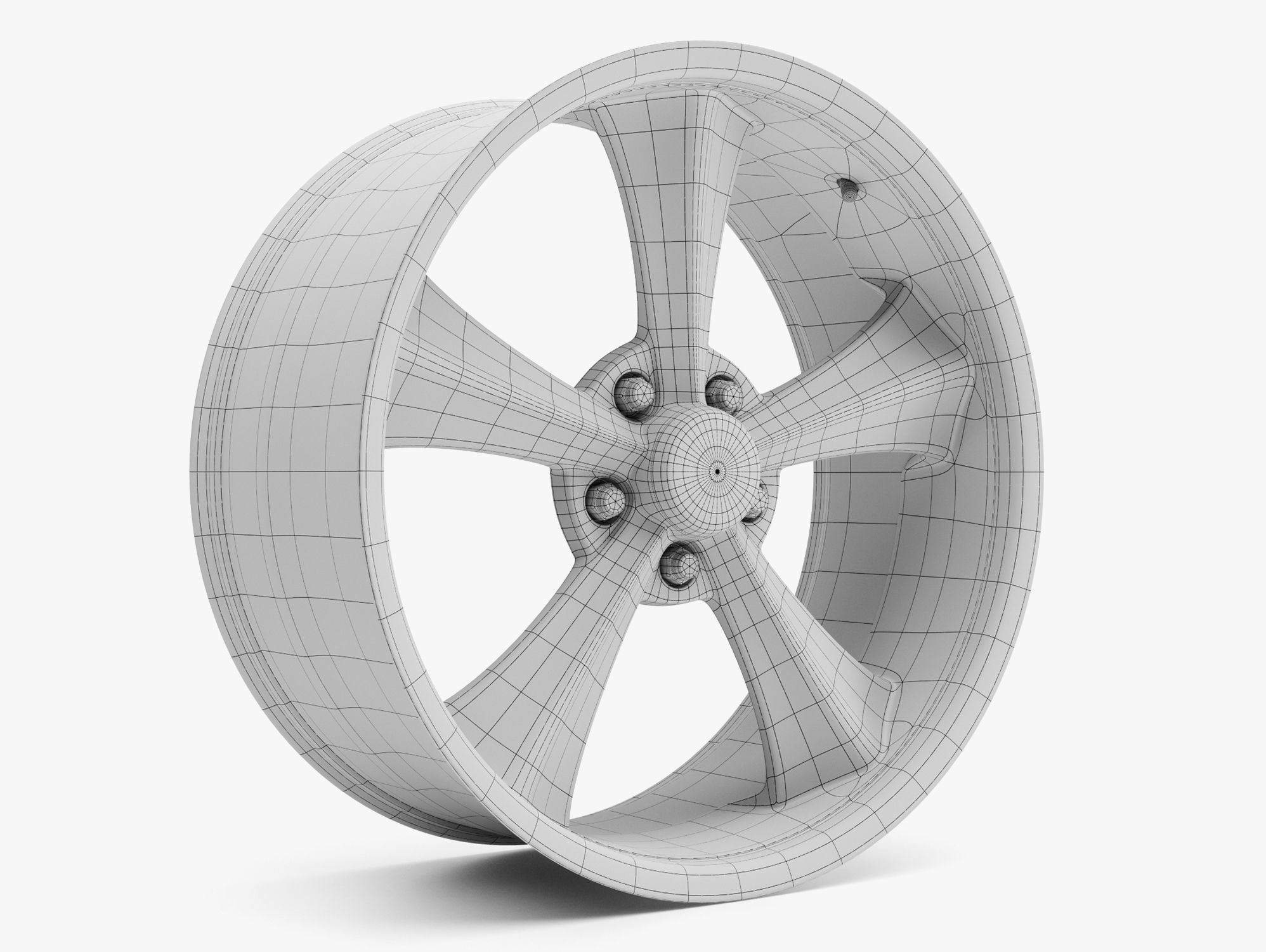 Rocket Racing Booster Wheel 3D model_7