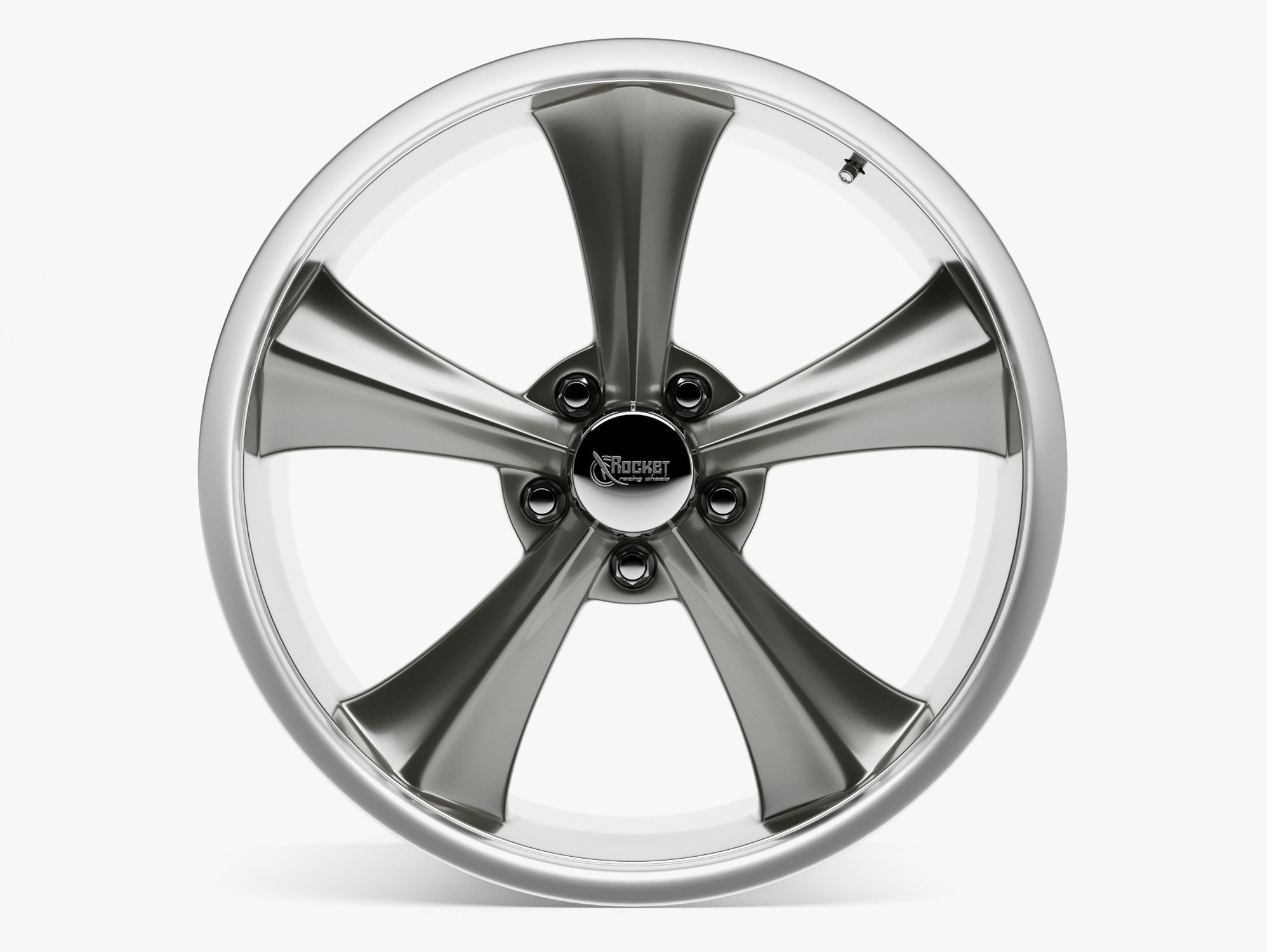 Rocket Racing Booster Wheel 3D model_1